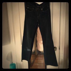 Boot cut with a slight flair jeans
